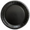 SANYGIENE Plato de cartón negro | Lote de 50 platos18 cm | Ligera, Rigida, Robusta | Vajilla Desechable Económica | Fiestas, Pique Nique, Banquete