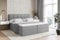 ALTDECOR Boxspringbett mit Matratze und Lattenrost, Boxbett, Topper, Polsterbett mit Bettkasten, Bett mit Stauraum H3-Matratze, Doppelbett, Springboxbett - Marce - 160x200 - Grau