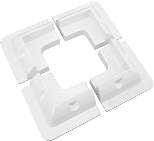 DEYMU Un Ensemble de 4 Supports de Montage de Coin Supérieur de Panneaux Solaires anti - UV non Percés pour RV, Bateau, Caravane, Véhicule à Moteur, Bateau, Toit, Camping - car