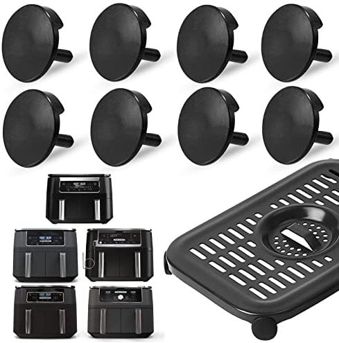 Air Fryer Replacement Parts for Ninja Foodi Airy Fryer, 8 PCS Food Grade Air Fryer Silicone Rubber Bumpers Feet Tabs Tips Accessories for Ninja Foodi DZ201 DZ090 DZ100 DZ401 DZ550 DualZone Air Fryer