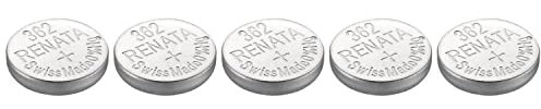 RENATA Knopfzellen Silver Oxyde 362 / SR721 SW 0 % Quecksilber, 5 Stück