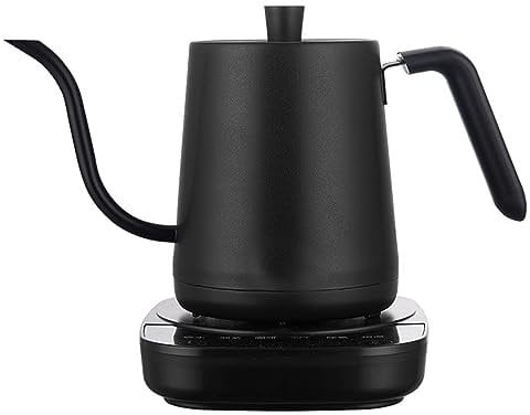 Zerodis Boissons Chaudes avec la Bouilloire électrique Col de Cygne Bec Long Bouilloire électrique Bouilloire à café Contrôle Automatique de la Température Isolation Théière pour Bureau