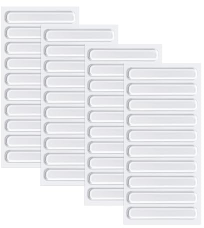 40 PCS Furniture Bumpers,Silicone Clear Cupboard Door Bumper Pads Self Adhesive Buffer Pads Kitchen Cabinet Bumpers for Wall Doors Furniture Protectors