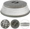 Gatphy - Campana para microondas retráctil, 26,5 cm, tapa para microondas plegable, con asa y función de colador, tapa antivapor, para alimentos, frutas y verduras