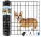 GILPWA Welded Wire Fence, 50ft(L) x 24inch(H) Garden Fence for Dog, 2 Inch x 3 Inch 16GA Fencing for Chicken, PVC Coated Anti-Rust Roll Metal Wire Mesh Fence for Yard Vegetable, Black