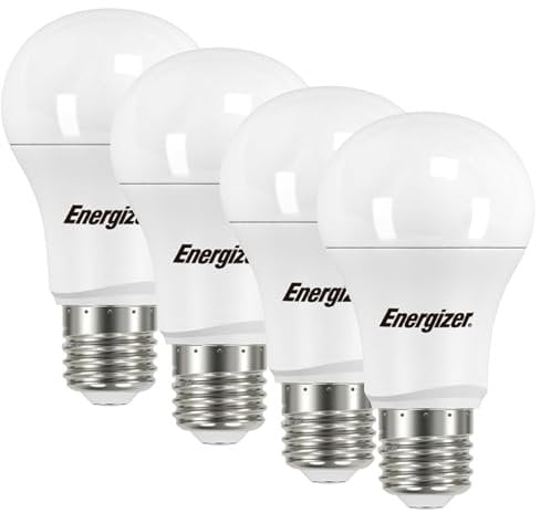 E27 Screw LED Bulb, Warm White 3000K, 60W 60 Watts Equivalent, 8.5W ES Bulbs, Large Screw in Light Bulb, 806 Lumen, Non-Dimmable, Pack of 4