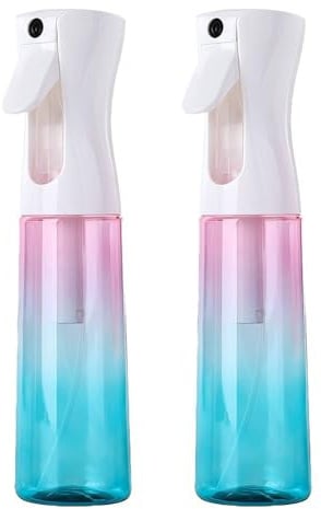 Meijunter 2Pcs 200ml Sprühflasche Nachfüllbare Haar Zerstäuber Kunststoff Kontinuierliche Ultrafeine Wasser & Öl Sprayer für Friseur Hautpflege Pflanzen Haustiere Küche Grillen