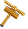 Reliable Aluminum Alloy C Type Hinge Clamp for Brompton Folding Bike, Multiple Colors (gold)