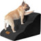 Breiter Hundetreppe 3 Stufen 30cm hoch für Kleine Hunde, Hochdichtem Schaumstoff Haustiertreppe, Waschbarem Bezug und Rutschfestem Boden, 32x60x30cm