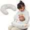 Totsy Baby Stillkissen klein Mond Minky 130 cm - Nursing und Breastfeeding Pillow Stillmond Stützkissen Stillhörnchen kleines Still Kissen und Lagerungskissen beim Stillen Oeko-Tex Teddybären