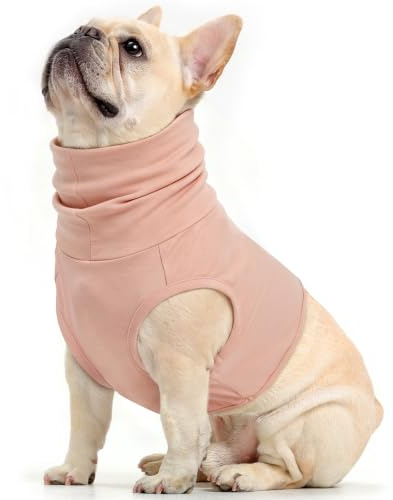 Tour de Cou pour Chien, Protection Cou Snood Combinaison de Récupération Cache Hématome d'oreille Chien Shirt(Rose Chair, L)