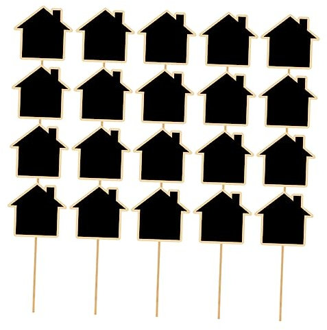NUOBESTY 20 Stücke Garten Blumenetiketten Schilder Für Pflanzen Mini Kreidetafelaufsätze Schilder Blumen Und Pflanzen Tags Tafel Gartenmarkierungen