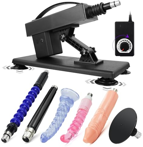 Fickmaschine Sex Maschine Stoß Dildo mit Stoßfunktion Fickle Maschine für Frauen Aufsätzen, Automatische Fickmaschine Dildo für Männer und Frauen Liebesmaschine 3XLR Sexmaschine Sex Toy (M-Maschine)