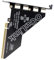 NFHK Adapter PCI-Express 4.0 PCIE 16x abnehmbar auf Vier Oculink SFF-8612 SFF-8611 Externe VROC Raid0 Adapter für U.2 SSD eGPU Externe Grafikkarte Dock