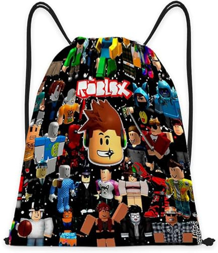 Roblx Turnbeutel, Roblx Sportbeutel, Roblx Sporttasche mit Kordelzug | Turnbeutel Jungen, Sportrucksack Kindergarten, Sportbeutel Junge, Geeignet für Jungen und MäDchen