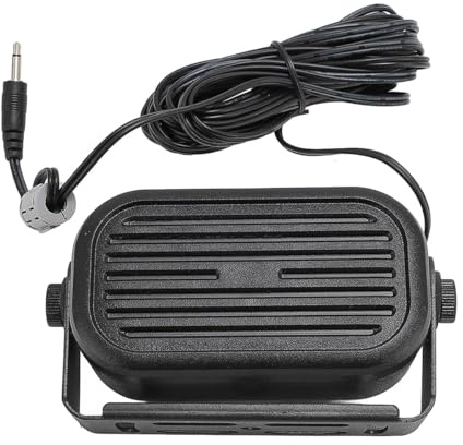 Gutol SP 35L 3,5-mm-Außenlautsprecher, Kfz-Lautsprecher für Mobilfunkgeräte, Autos, LKWs und andere Fahrzeuge mit Kabel, Mini-Außenlautsprecher für Amateurfunkgeräte, Scanner und Transceiver