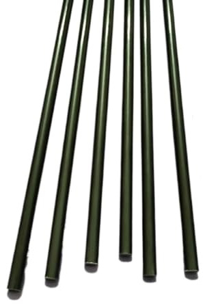 10 Stück schwarze Fiberglasstangen 500 mm/20 Zoll - Strapazierfähige, elastische Stützstangen for Zelte, Drachen und DIY-Projekte(1x500mm)