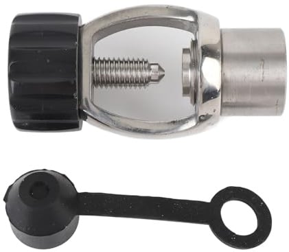 Floolinct Adapter für Tauchregler aus Edelstahl, mühelose Installation, vielseitige Anwendung, kompaktes Design für Taucher