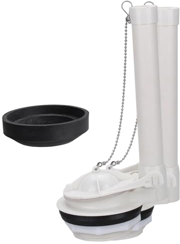 Yunmeryker Spülventil Toilette Wasser Sparen Reparaturset Universelle Passform mit Schwimmerkette Pp Stabile Funktion Einfache Montage für Badezimmerm, mit Dichtungsring