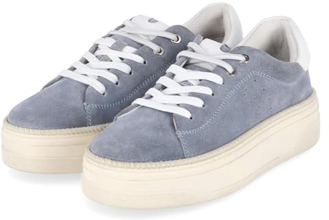 BULLBOXER 6NU0360101 4200 Damen Plateau Sneaker Leder in blau - Gr. 40