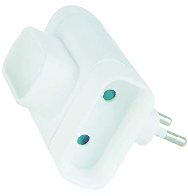 Tec Hit 250101 Triplite 3 Prises sans terre 6 A Blanc