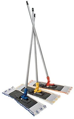 SIDCO Wischmop Bodenwischer Mopp mit Stiel Bodenreiniger Reiniger + Bezug Mikrofaser
