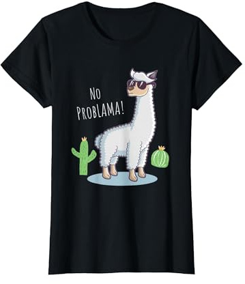 Lama kein Problama Design- Lustiges, Lama Kaktus T-Shirt
