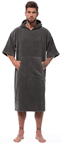 Morgenstern Surf Bademantel Poncho mit Kapuze für Erwachsene - Badeponcho unisex Umziehponcho
