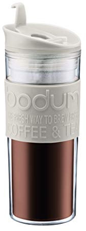Bodum Insulated Travel Mug Plastic Flip Lid, 1 Count (Pack of 1)