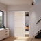 inova Holz-Schiebetür 880x2035mm Ahorn 25mm Vollspan Komplett-Set Lauf-Schiene, Quadratgriff + beidseitiger Softclose