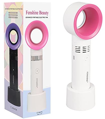 fenshine Mini ventilador portátil recargable USB para extensiones de pestañas, ventilador de aire acondicionado para extensiones de pestañas esenciales, color blanco