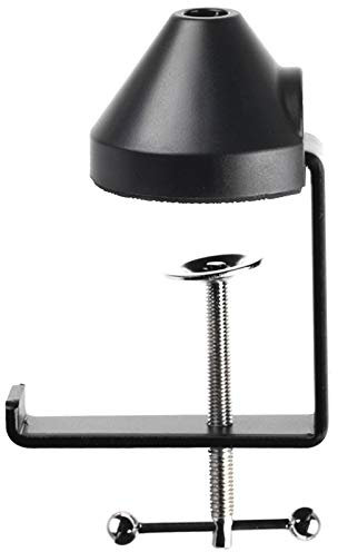 LANUCN Pince à Vis de Support de Microphone, 8cm Table Clamp de Mic Arm Stand, Fixation Table de Boom Arm, Lampe