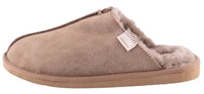 Shepherd of Sweden - Hugo Lammfell-Hausschuhe - Herren - 100 % Echtes Lammfell - Schlupfmodell - Bequem - Weich und warm - Größe 46