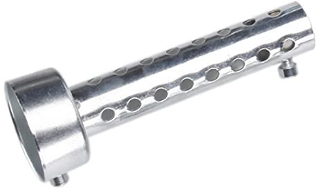 LATRAT Universal Pot d'échappement de moto Silencieux, Silencieux Baffle Insert, Silencieux d'échappement amovible universel pour motos, 60 mm, Argent