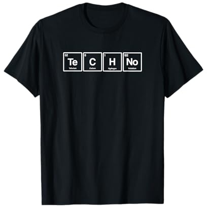 Tabla periódica de química Techno Camiseta