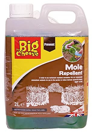 The Big Cheese Mole Repellent 2L RTU Sprayer – Ready-to-Use Outdoor Treatment – Deters Moles, Voles & Burrowing Rodents – Fast-Acting, Humane Pest Control for Lawns and Gardens