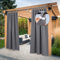 PONY DANCE Cortinas Exterior con Trabillas de Exterior Impermeable Cortinas Opacas para Pergolas de Jardin para Exterior, 2 Piezas, 132x274 cm, Gris