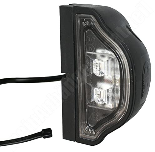 meinAnhängerersatzteil Aspöck LED Kennzeichenleuchten Nummernschildleuchten 12V - Regpoint mit 0,8m Kabel