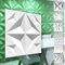 HEXIM 3D Wandpaneele, PVC Kunststoff weiß - Diamond Design Paneele 50x50cm Wandverkleidung (2QM HD018) Mauerverkleidung streichen Wandtapete