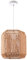Paco Home Pendelleuchte Esstisch Papier Boho Hängelampe Esszimmer Lampe E27 Hängeleuchte Rattan, Farbe:Natur (Ø24cm), Leuchtenart/Farbe:Pendelleuchte - Weiß