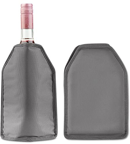 The Wine Chiller Wine Cooler Sleeve Gray