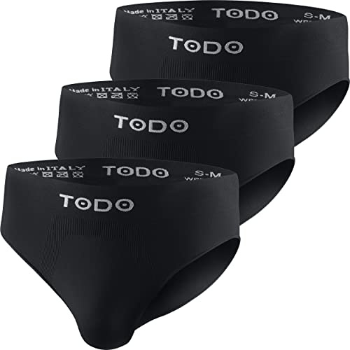 TODO Elastisch Sport Herren Slip (3er Pack) Atmungsaktiv Sportunterwäsche, Unterhosen Männer Slip ohne Scheuern (Gr. S-3XL)