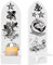 CREATCABIN Ensemble 2 Bougeoir Mural Boho Monté sur Pied Bois Amovible Appliques Chandelier Étoile Mer Gothique Présentoir pour Maison Salle Manger Salle Bain Cuisine Couloir Décor 3.9 x 14.2 Pouces