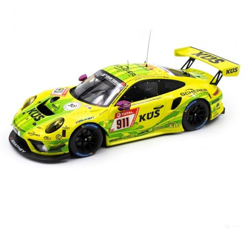 MBA Sport IXO Models kompatibel mit Manthey-Racing Porsche 911 GT3 R - 2021 Sieger 24h Rennen Nürburgring #911 1:18