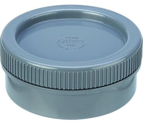 Bouchon de visite PVC gris - diamètre 100 mm - Girpi