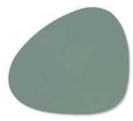 4er Set Glasuntersetzer Curve (11x13cm) Leder Nupo - LindDNA, Philippi:Pastel Green