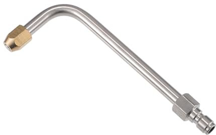 Hihaha Pressure Washer Extension Wand/Outer Power Washer for Lance Extension Rod for Car Motorcycle Bike/L Shape 90 Degree Durable 15cm / 1pcs