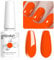 Vishine Gel Nail Polish, 1Pcs 8ml Fluorescent Orange Gel Polish Soak Off UV LED Gel Nail Art DIY Gel Nail Manicure for Girls Women #061