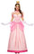 Spooktacular Creations Damen-Kostüm, pfirsichrosa Kleid, mit Handschuhen und Krone, Prinzessinnenkleid für Halloween-Kostüme, Frau 2024, Kostümpartys, XL