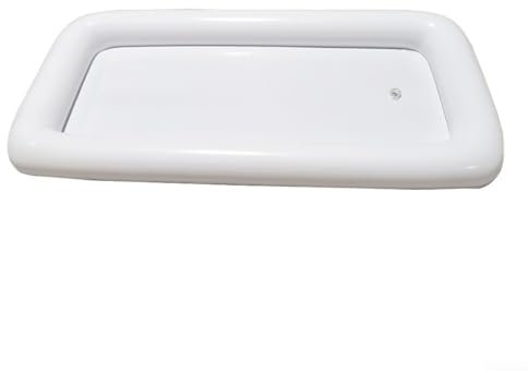 YUANGANG Bac à glaçons gonflable en PVC pour fête de piscine, plateau à glaçons blanc (125 x 62 cm)